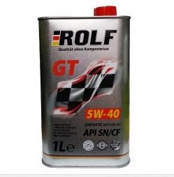 synthetic motor oil Rolf GT  5W-40 SN / CF 1l metal